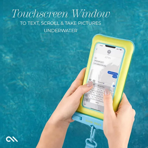 Miniatura 2 de Case-Mate Funda impermeable IP68 para teléfono – Funda flotante impermeable con cordón cruzado – Esenciales de viaje para playa y cruceros – CITRUS