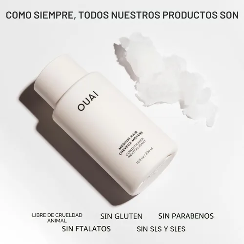 Miniatura 7 de OUAI Acondicionador Medium – Acondicionador hidratante para el cabello con aceite de coco, aceite de babasú y queratina – Fortalece, repara y añade