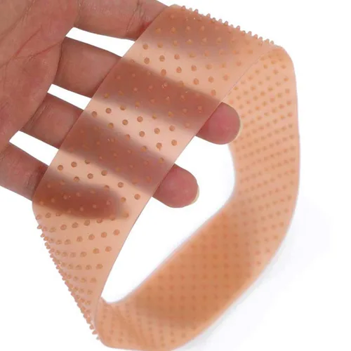 Miniatura 2 de Paquete de 2 bandas de agarre de peluca antideslizantes de silicona transparente para fijar la peluca de silicona con agarre natural para mujeres