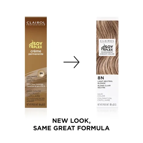 Miniatura 2 de Clairol Professional Permanent Cream Hair Color Blonde, Brown, Black, & Red-Violet Shades for 100% Gray Coverage Deep Conditioning & Fade 8n