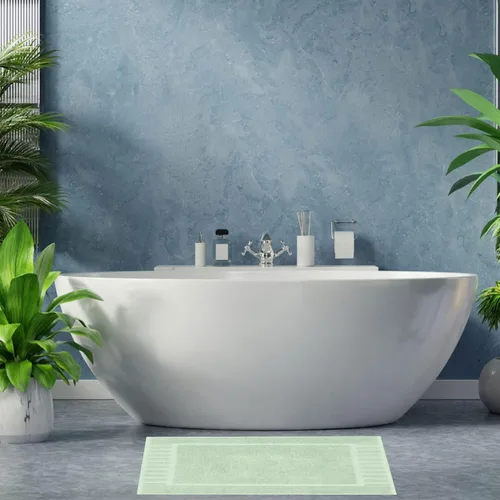 Miniatura 8 de White Classic Juego de 4 alfombrillas de baño verdes de 22 x 34 pulgadas, 8 toallas de baño