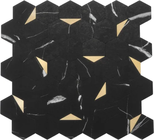 Miniatura 9 de Azulejo hexagonal para despegar y pegar (muestra de muestra: 5 x 4 pulgadas)