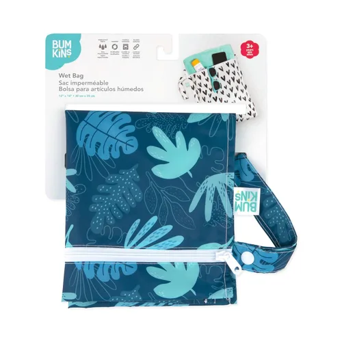 Miniatura 6 de Bumkins - Bolsa impermeable reutilizable con cremallera E5 Blue Tropic