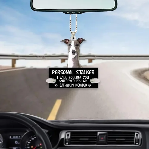 Miniatura 7 de Alaskan Malamute - Adorno colgante de coche para acechar personalmente, adorno de acrílico con nombre personalizado para perro, adorno de Navidad