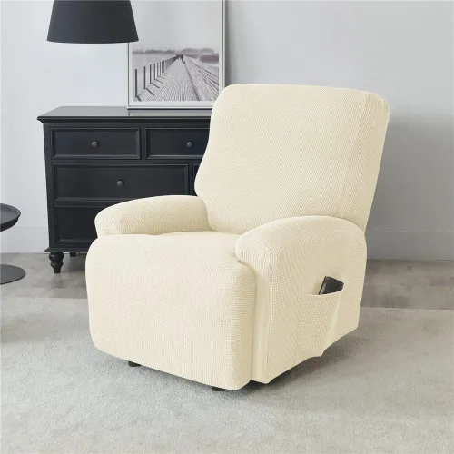 Miniatura 2 de LazyBoy - Funda de sofá reclinable jacquard, fundas elásticas antideslizantes para sillas reclinables, 4 piezas, protector de muebles para sillón