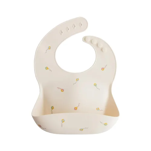 Miniatura 40 de Mushie - Babero de silicón para bebé, ajustable y resistente al agua (barro)