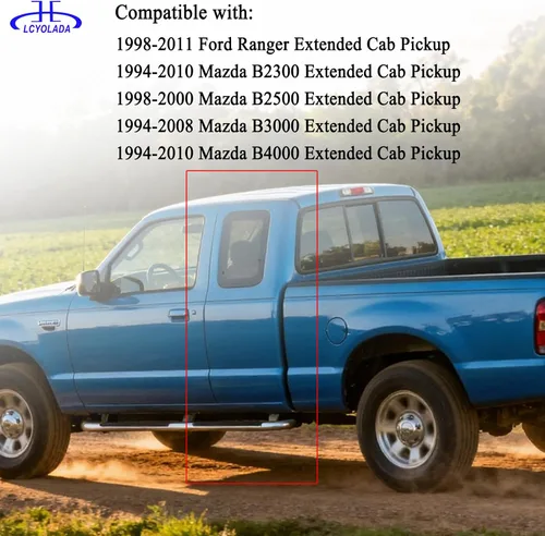 Miniatura 2 de 2 Piezas Manijas de Puerta Interior Trasera para Ford Ranger y Mazda B2300 B2500 B3000 B4000 1998-2011, camioneta de cabina extendida, conductor