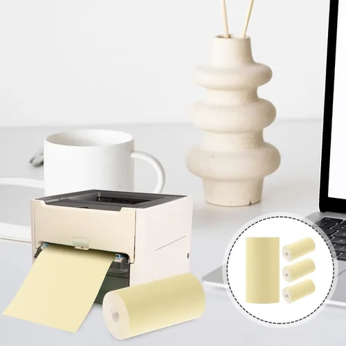 Miniatura 3 de NUOBESTY Rollo de papel térmico para recibos, 4 rollos, rollo de papel de caja registradora, papel de impresora térmica de recibos para máquina