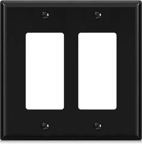 Miniatura 28 de ELEGRP Placas decorativas de pared de 3 posiciones, tamaño mediano 4.88" H x 6.75" L, cubierta frontal termoplástica irrompible para interruptor