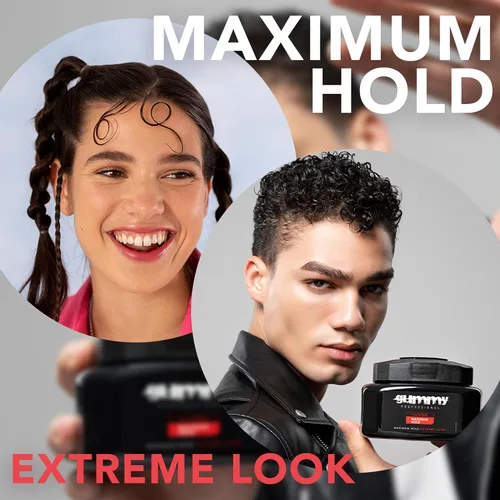 Miniatura 9 de Gummy Gel profesional para el cabello para hombres y mujeres – Gel de peinado de fuerte sujeción para looks de espalda resbaladiza, rizos, trenzas