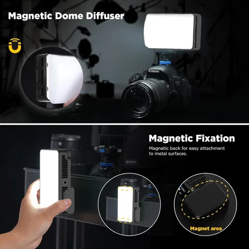Miniatura 5 de Amaran Ace 25c Luz de video RGB, 25 W en el bolsillo de la cámara CCT 2300k-10000k, 5,908 lux @ 1.6 ft de iluminación, con batería recargable
