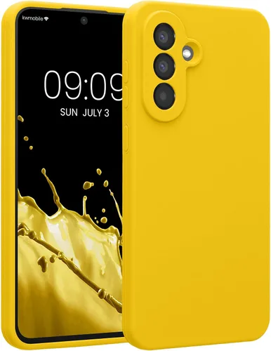 Miniatura 143 de kwmobile Funda compatible con Samsung Galaxy A13 4G - Funda delgada de silicona TPU - Acabado suave al tacto - Amarillo radiante