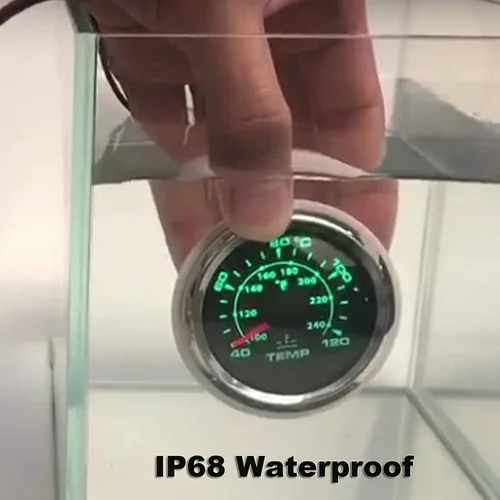 Miniatura 5 de Medidor de ajuste de barco de 52 mm IP68 impermeable 0-190ohm señal marino medidor de balance de ajuste de barco UP DN con indicador de inclinación