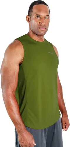 Miniatura 4 de DEVOPS 3 Pack Men's Muscle Shirts Sleeveless Dri Fit Gym Workout Tank Top