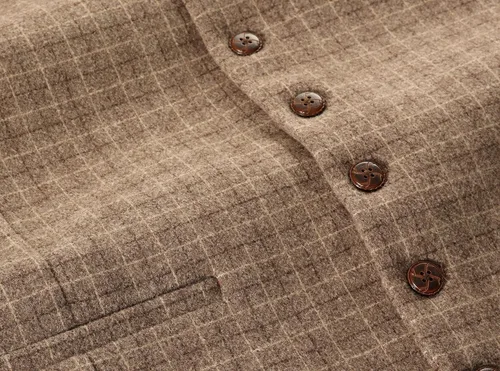 Miniatura 129 de Gioberti Chaleco de tweed formal de 6 botones para hombres