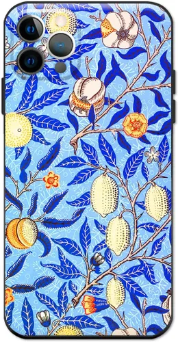 Miniatura 31 de Berkin Arts Funda de silicona compatible con iPhone 12 con protector de pantalla de flores ornamentales intrincadas rosas