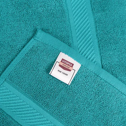 Miniatura 7 de Utopia Towels Juego de 6 toallas de baño (24 x 48 pulgadas), 100% algodón hilado en anillo de 500 GSM, medianas, ligeras y altamente absorbentes