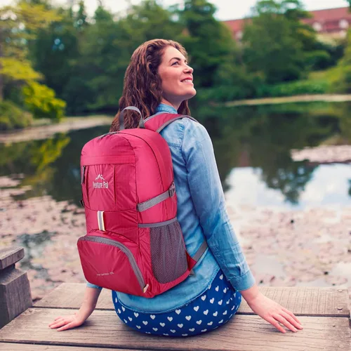 Miniatura 26 de Venture Pal 35L Ultraligero Ligero Plegable Plegable Viaje Camping Senderismo Deportes al aire libre Mochila Daypack