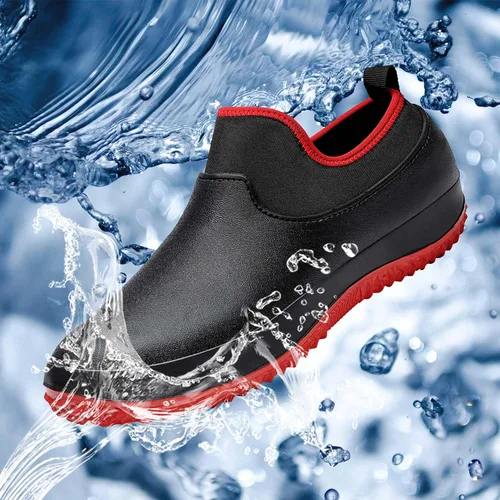 Miniatura 6 de CERYTHRINA Zapatos de chef unisex profesionales resistentes al aceite al agua para enfermería, antideslizantes, impermeables, zapatos de trabajo