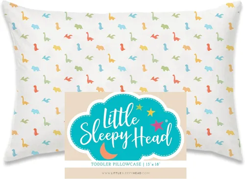 Miniatura 13 de Little Sleepy Head Funda de almohada para niños pequeños, 100% algodón y funda de almohada hipoalergénica para almohada de niños pequeños, funda
