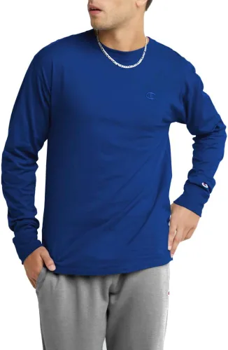 Miniatura 77 de Champion Camiseta de manga larga para hombre, camiseta clásica para hombre (regular o grande y alto)