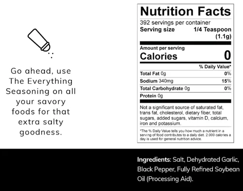 Miniatura 3 de Condimento estilo Santa María – Low Tide 15.2 oz – The Everything Seasoning Todo natural, sin MSG Fabricado en Estados Unidos ¡Espolvorea