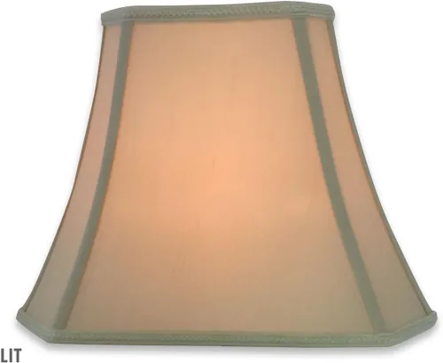 Miniatura 3 de Royal Designs, Inc. Sombra de lámpara de campana con corte rectangular de esquina, diseño de 6.25 x 8 x 11 x 16 x 12 - Paquete de 1 Beige