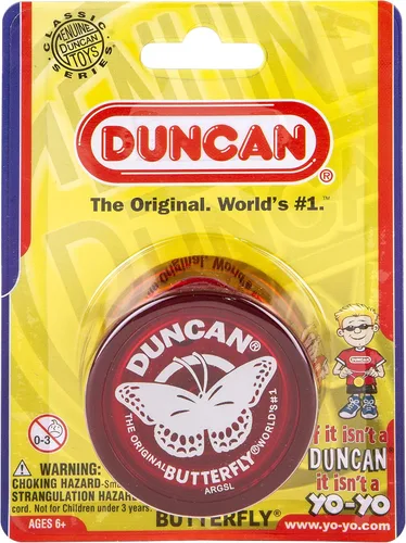 Miniatura 4 de Duncan Toys Butterfly Yo-Yo, Yoyó para principiantes con cuerda, eje de acero y cuerpo de plástico, rojo