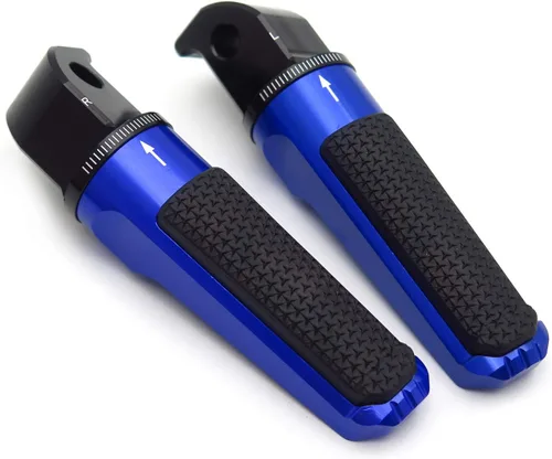 Miniatura 12 de Estriberas ajustables CNC Reposapiés Compatible con YZF TMAX XMAX N-MAX FZ1/FZ6 XJR1300/1200 MT03/MT07/MT09/MT10 [P/N: GZSP-SP-011-Y2]
