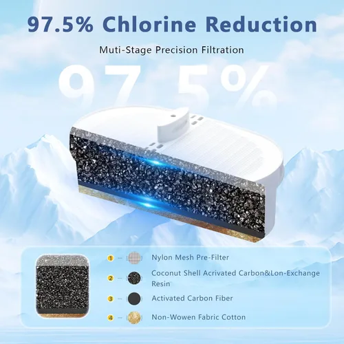 Miniatura 3 de Paquete de 3 filtros de repuesto para sistema de filtración de jarra de gota de agua, filtro de agua compatible con WD-PF-01A Plus, reduce