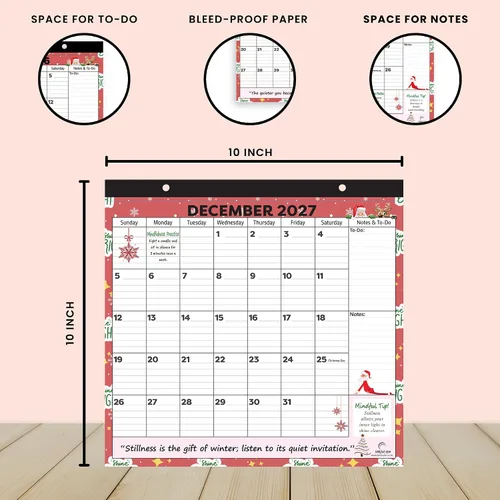 Miniatura 9 de Calendario magnético para refrigerador 2026-2027 – Planificador de refrigerador de 24 meses, imanes fuertes, páginas extraíbles, bloques