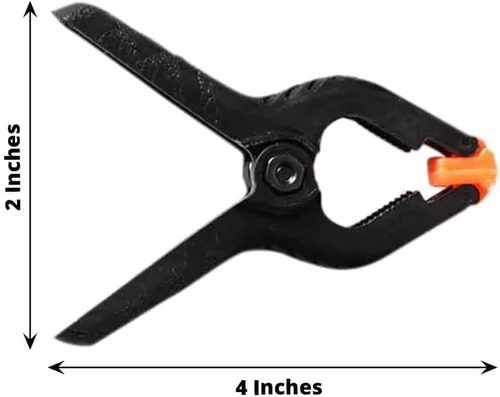 Miniatura 3 de Efavormart - 6 clips de abrazadera de muselina para telón de fondo fotográfico de nailon resistente de 3.75 x 1.75 pulgadas para fijar telón