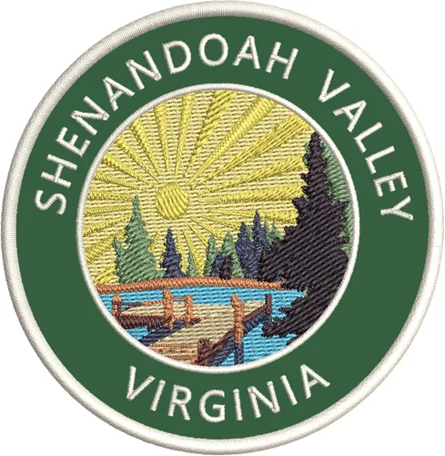 Miniatura 5 de Lake Dock – Shenandoah Valley – Virginia 3.5 pulgadas bordado DIY hierro o coser parches decorativos vacaciones aventura tema novedad apliques Rojo