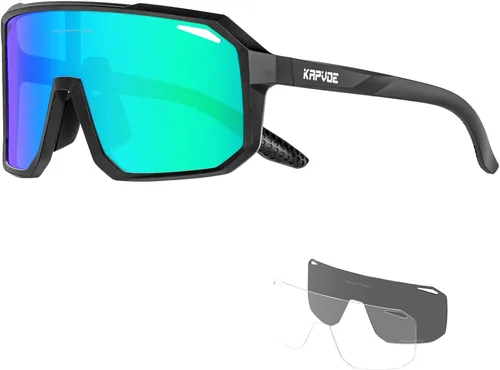 Miniatura 16 de KAPVOE Gafas de sol polarizadas para ciclismo, deportes, UV400, para correr, pesca, béisbol, para hombres y mujeres, K62 Azul