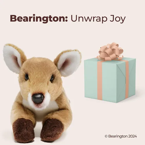 Miniatura 5 de Bearington Lil' Ember - Peluche de ciervo para bebé, de 9 pulgadas, de piel sintética suave y realista con ojos brillantes, regalo para niños, niños