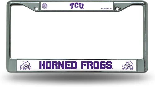 Miniatura 46 de Rico Industries NCAA Premium 12" x 6" Chrome Frame with Plastic Inserts - Car/Truck/SUV Automobile Accessory