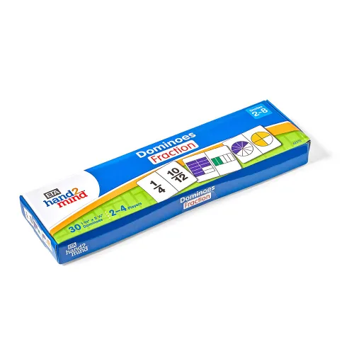 Miniatura 5 de hand2mind Azulejos de juego de dominó de fracción de plástico, materiales de matemáticas Montessori para que los niños aprendan decimales