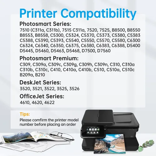 Miniatura 2 de Paquete de 17 cartuchos de tinta 564XL para HP 564 XL 564, compatible con impresoras HP Photosmart 7525 7520 5520 6520 6520 DeskJet 3520 Officejet