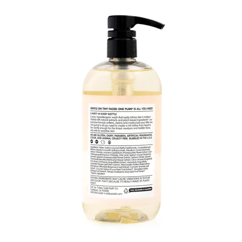 Miniatura 8 de TUBBY TODD Lavado de Cabello + Cuerpo - Champú y Gel de Baño para Bebés - Suave, Natural para Recién Nacidos, Bebés y Niños Pequeños - No Tóxico e
