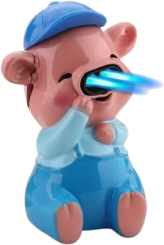 Miniatura 14 de Lindo y divertido encendedor, gran regalo de broma, llama suave, recargable, de butano, novedad ajustable, novedad de la suerte, encendedor único
