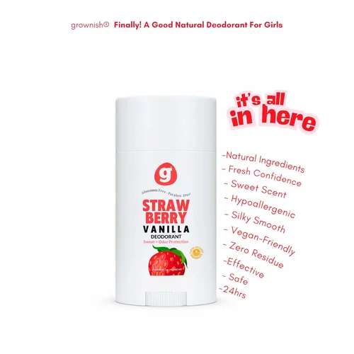 Miniatura 2 de Growing Basics - Desodorante natural para niñas, seguro para niños y adolescentes, hipoalergénico, sin aluminio, protección contra olores las 24