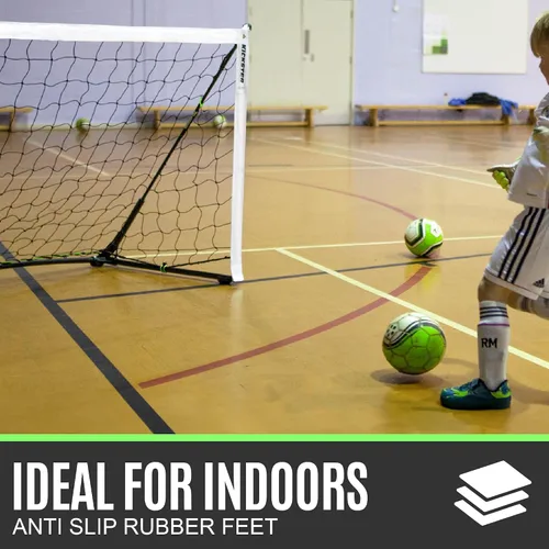 Miniatura 8 de Portería de fútbol portátil QUICKPLAY Kickster Elite Base pesada integrada para entrenamiento en césped artificial, suelos duros o césped natural