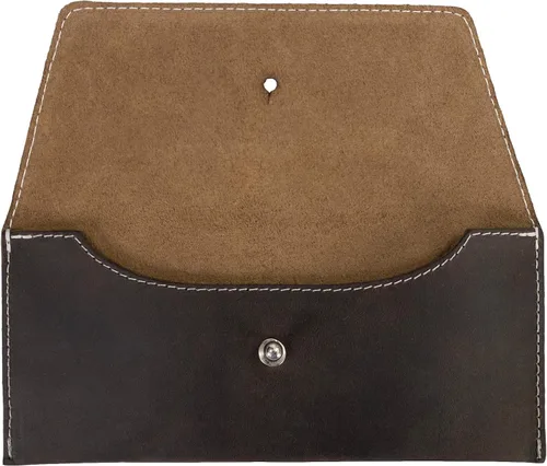 Miniatura 4 de Hide & Drink, Bolsa larga de utilidad hecha a mano de cuero de grano completo, elegante cartera para llevar y almacenar efectivo, monedas, tarjetas