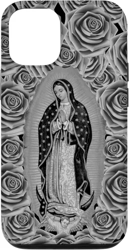 Miniatura 27 de Funda para iPhone 14 Pro Max Our Lady Virgen De Guadalupe Virgen María Floral