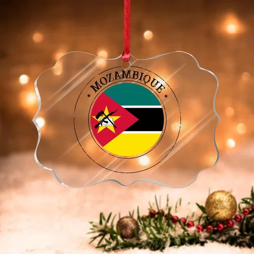 Miniatura 13 de Adornos de Navidad de Malasia, bandera de Malasia, adornos acrílicos, colgante para árbol de Navidad, bandera nacional, recuerdo del país