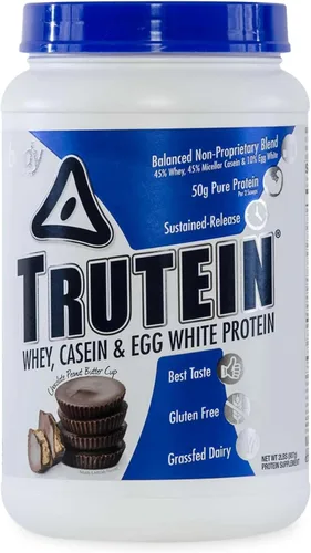 Miniatura 27 de Body Nutrition Trutein Polvo de Proteína Alto: 45% Suero, 45% Caseína, 10% Clara de Huevo, Sin Gluten, Bajo en Sodio, Polvo de Proteína de Suero
