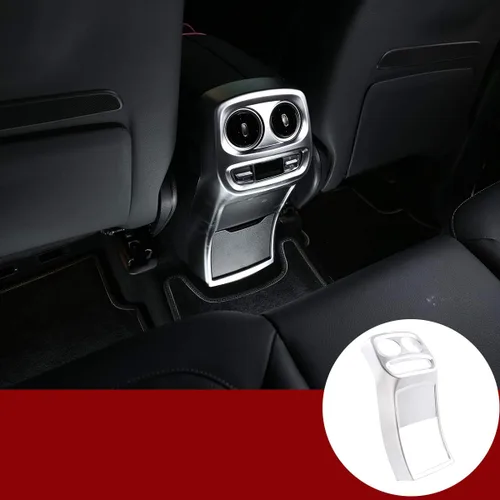 Miniatura 9 de YIWANG Marco de ventilación de aire cromado ABS para Mercedes Benz Clase G W463 G500 G550 G63 2019 2020 Accesorios (fibra de carbono)