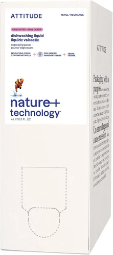 Miniatura 25 de ATTITUDE Jabón para Platos, Verificado por EWG, Líquido para Lavar Platos a Base de Plantas y Vegano, De Origen Natural, Aroma a Ralladura