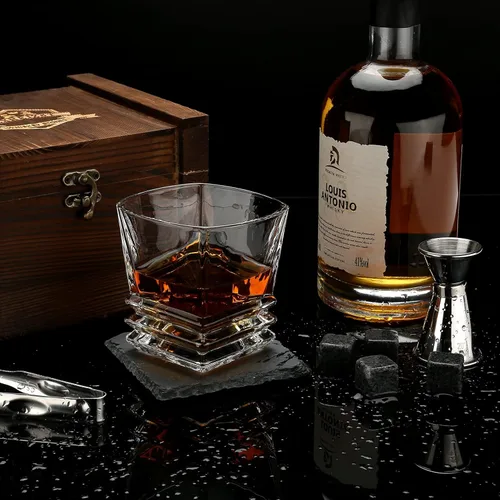 Miniatura 8 de EXREIZST Juego de Regalo de Piedras de Whisky - Regalos de Whisky para Hombres, Rocas de Whisky de Granito Refrigerantes, Juego de Caja de Regalo