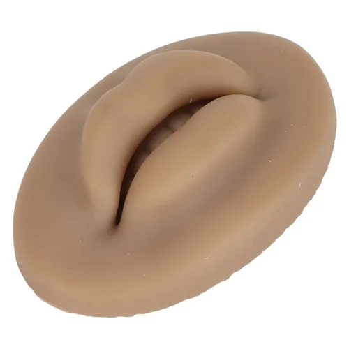 Miniatura 5 de Labios de silicona 3D semipermanentes de tacto real con imitación para labios de entrenamiento, lengua de oído, boca de ojos, silicona 3D